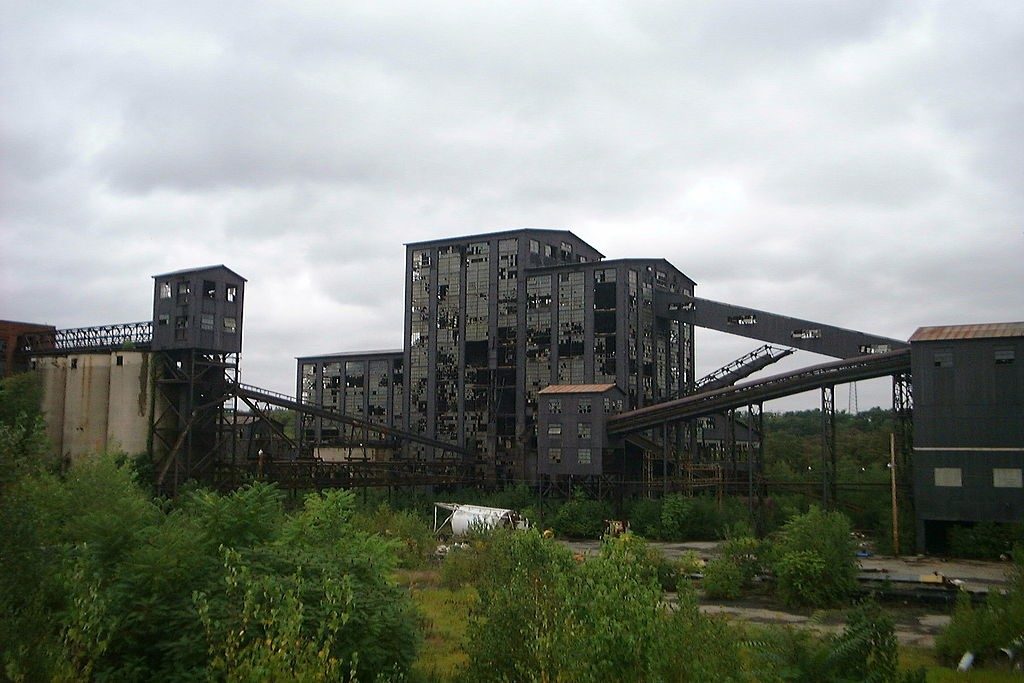 The Huber Coal Breaker in Ashley, Pennsylvania, near the home of the author.