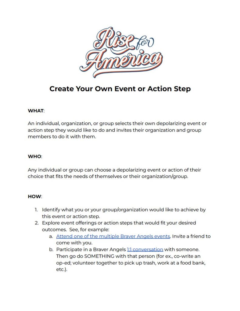 Create Your Own Event PDF Screenshot